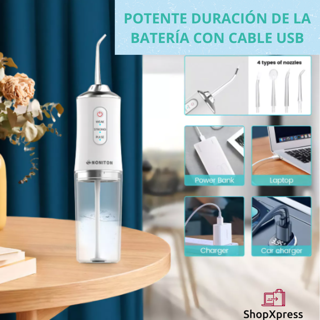 1+1 GRATIS AquaSmile™- Irrigador Oral Dientes Perfectos