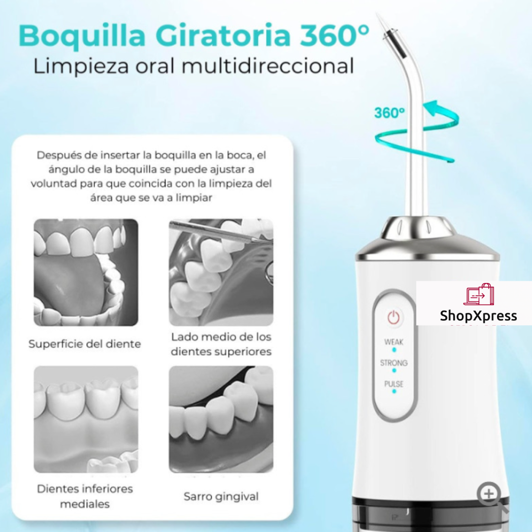 1+1 GRATIS AquaSmile™- Irrigador Oral Dientes Perfectos