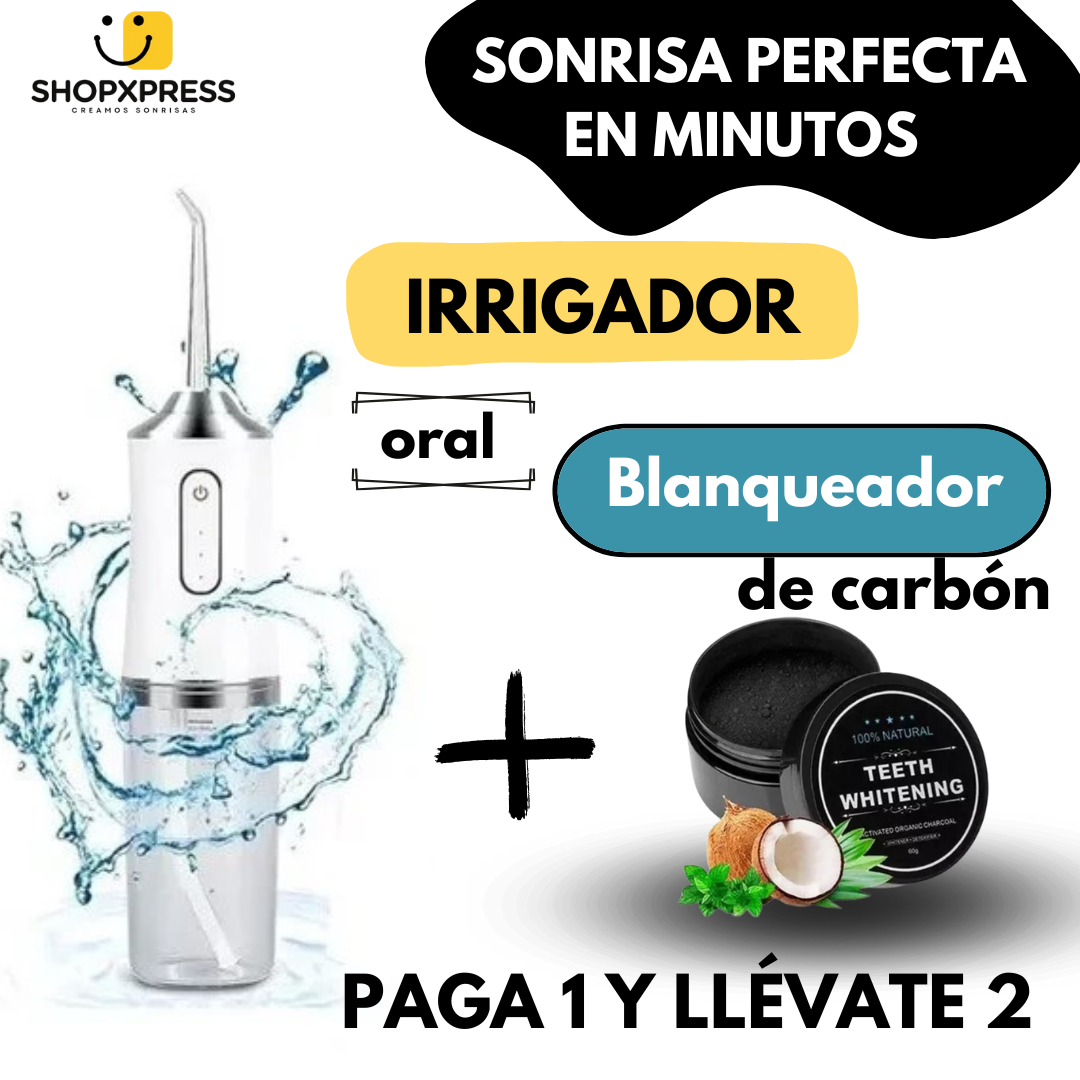 1+1 GRATIS AquaSmile™- Irrigador Oral Dientes Perfectos